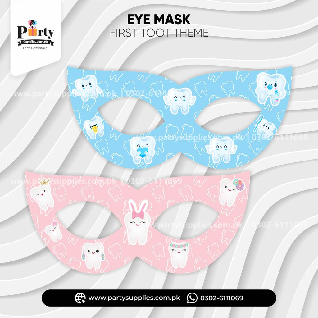 First Tooth Theme Kid's Party Eye Masks for Party Celebration