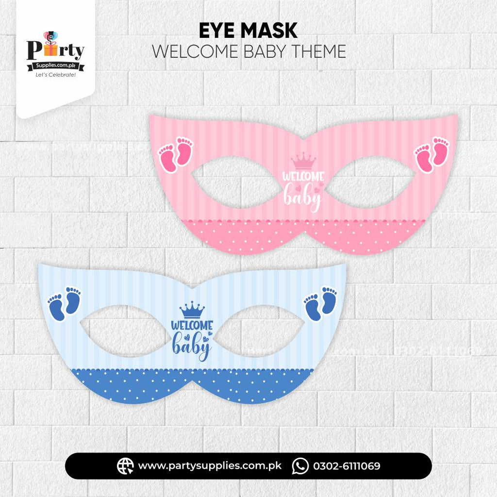 Welcome Baby Theme Kid's Party Eye Masks for Party Celebration