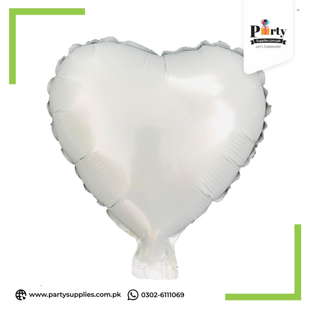 Heart shape Small 10 inch heart foil balloons for party decoration | Pack of 2 Balloons