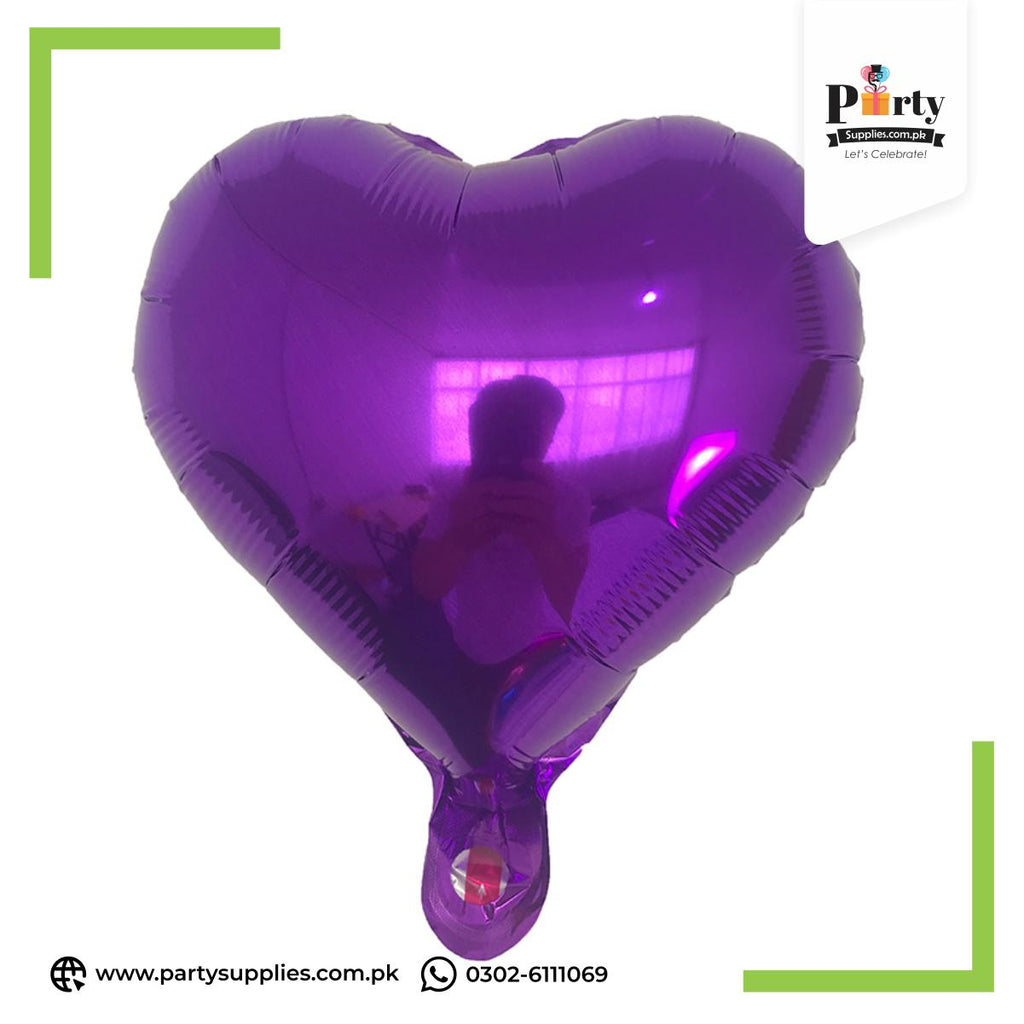 Heart Shape Metallic Foil Balloon for party decoration 18 inches | heart shape foil balloons