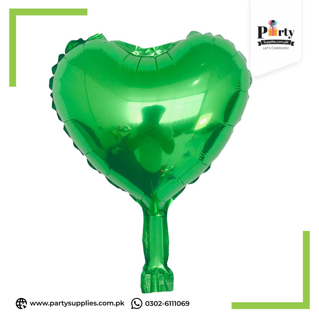 Heart shape Small 10 inch heart foil balloons for party decoration | Pack of 2 Balloons