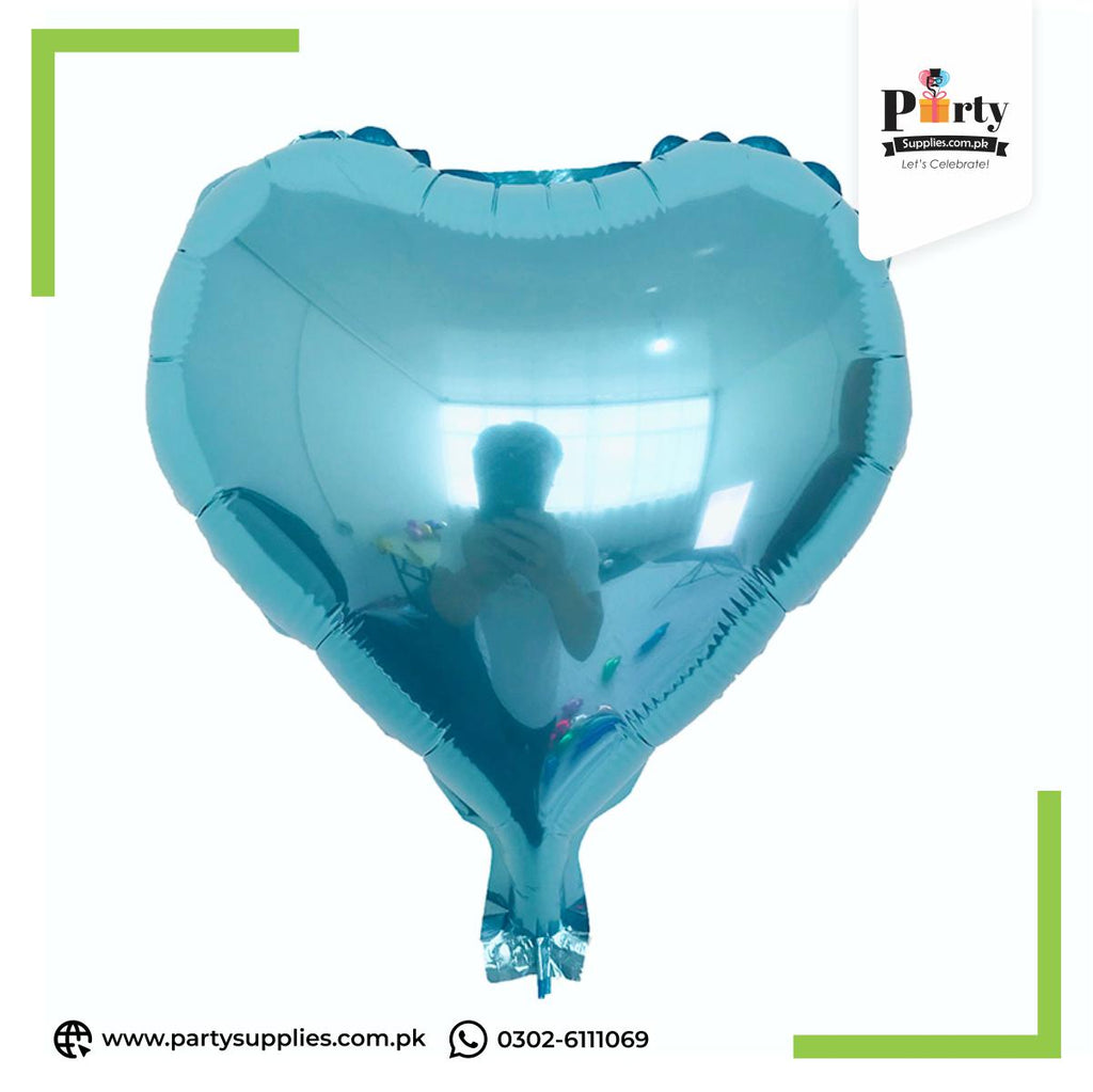 Heart shape Small 10 inch heart foil balloons for party decoration | Pack of 2 Balloons