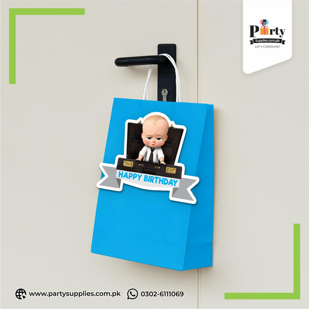 Boss Baby Theme Goody Bags |  Favor Bags for Birthday Party Decoration 