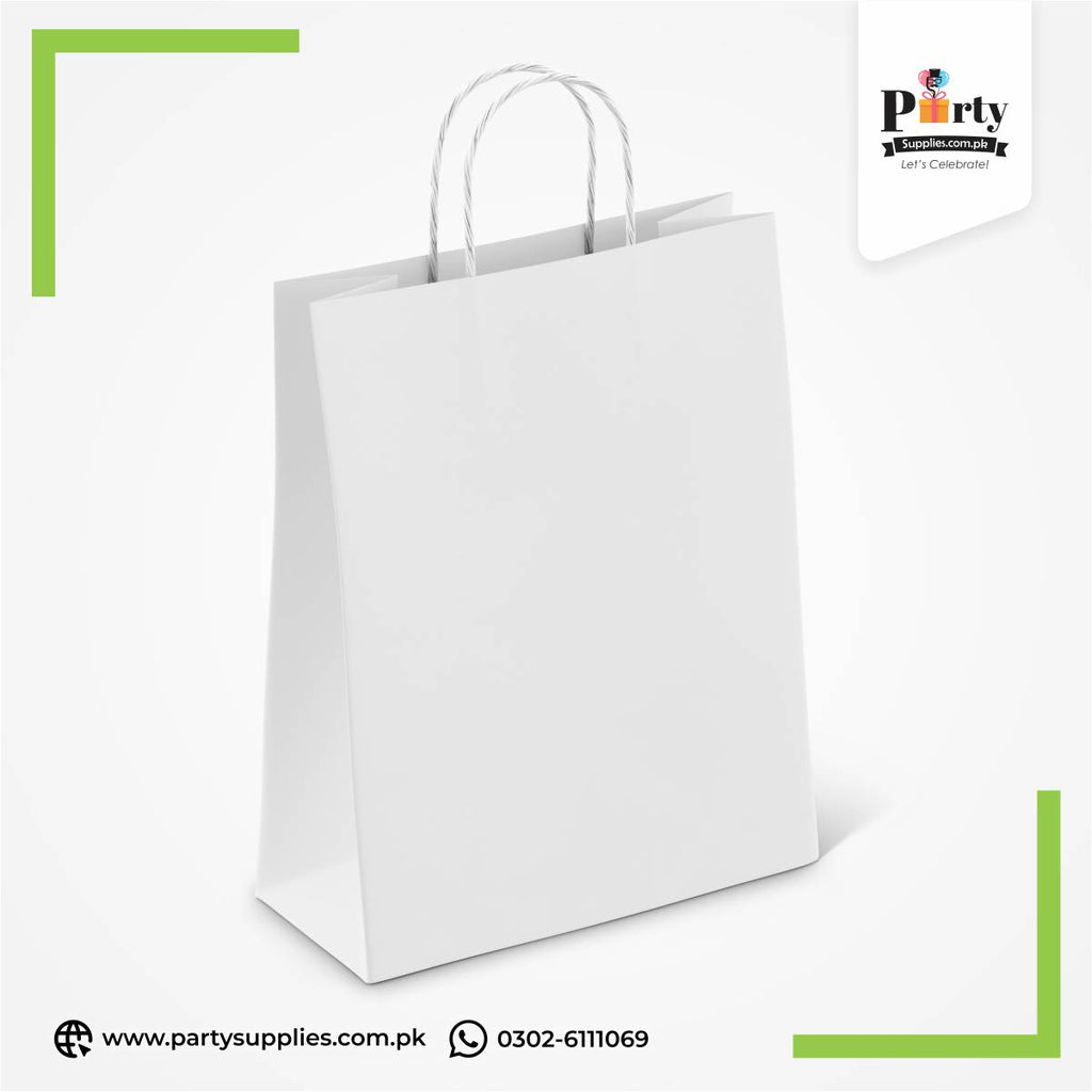 Plain White Color Goody Bag
