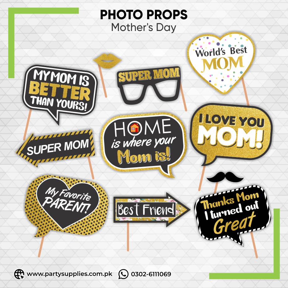 Happy Mother's Day Function Celebration Photo Props Set 