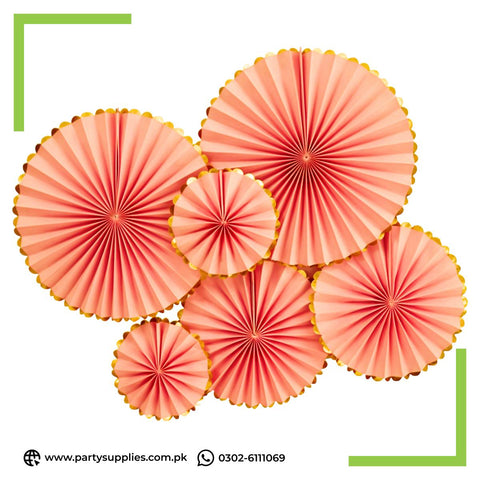 Paper Fans Backdrop Party decoration set