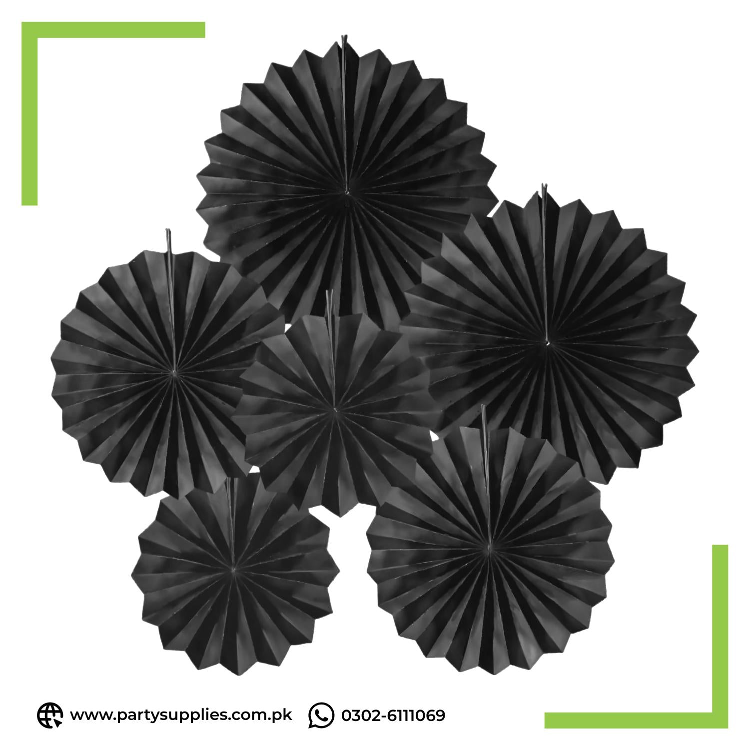 Paper Fans Backdrop Party decoration set