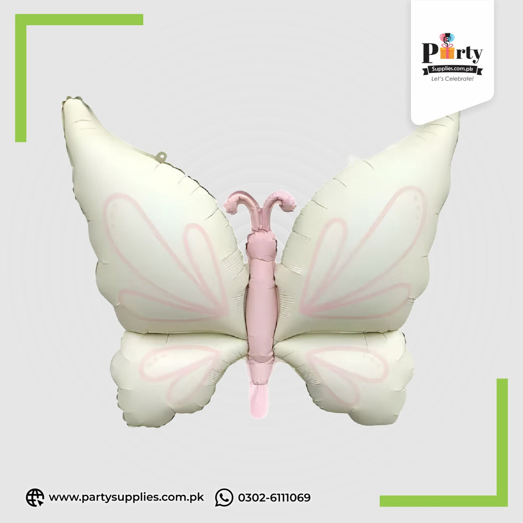 Pink Butterfly Foil Balloon