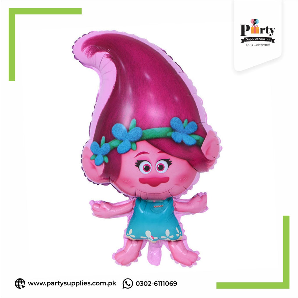 Troll Girl Character Foil Balloon – Fun Kids Party Decoration