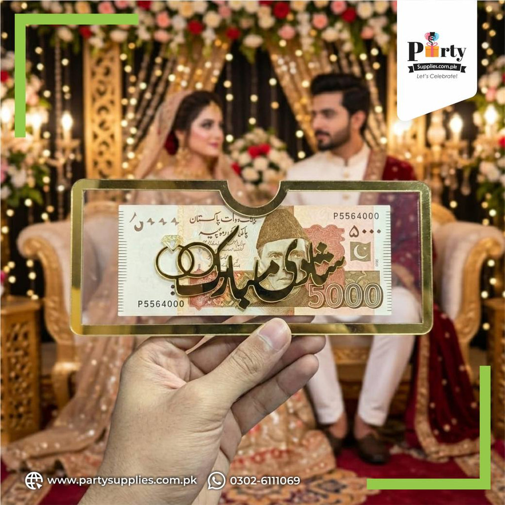 Shadi Mubarak Acrylic Money Envelope 