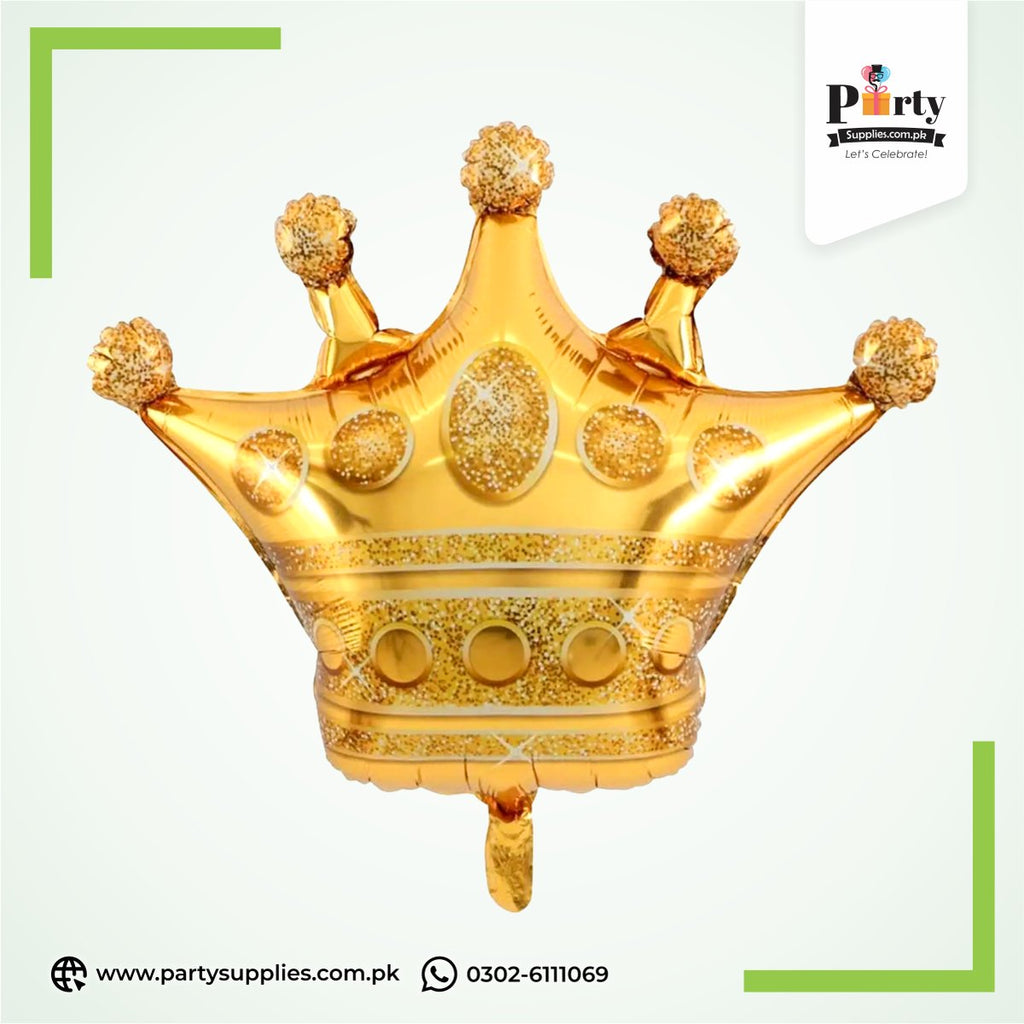 Golden Crown Foil Balloon