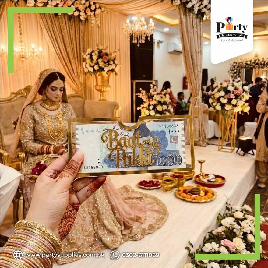 Baat pakki acrylic money envelopes