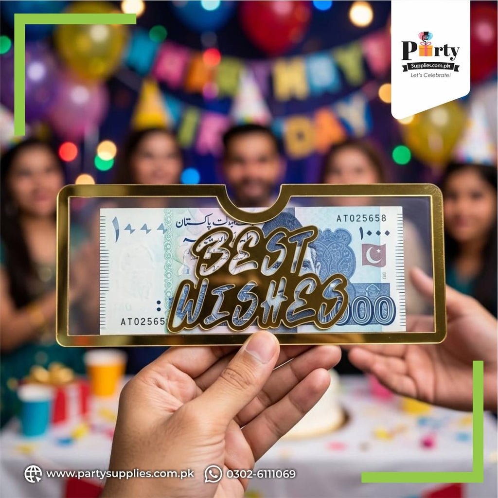 Best Wishes Acrylic Money Envelope