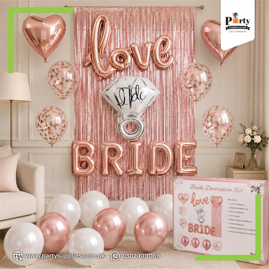 Rose Gold Bride-to-Be Decoration Kit – Complete Bridal Shower