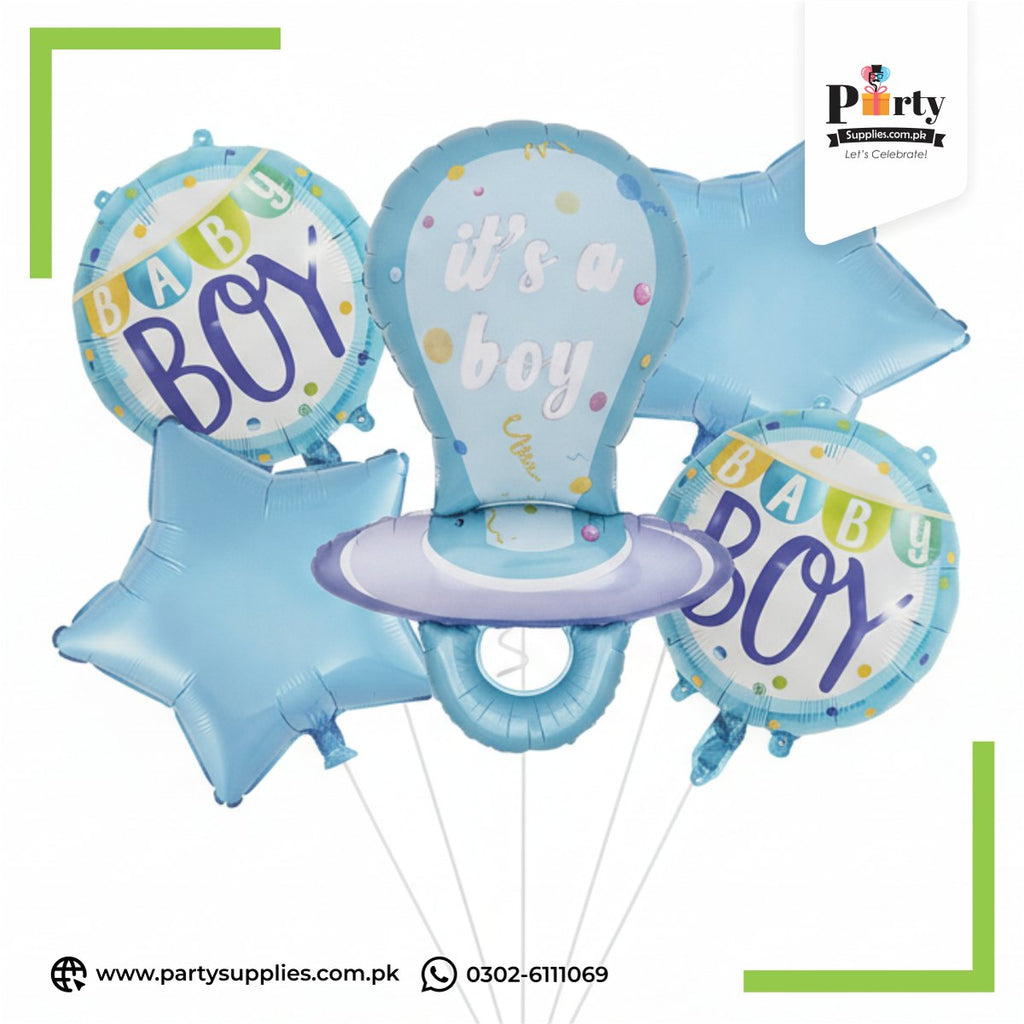 It's a boy | Baby Boy Foil balloon set for welcome baby party decoration 