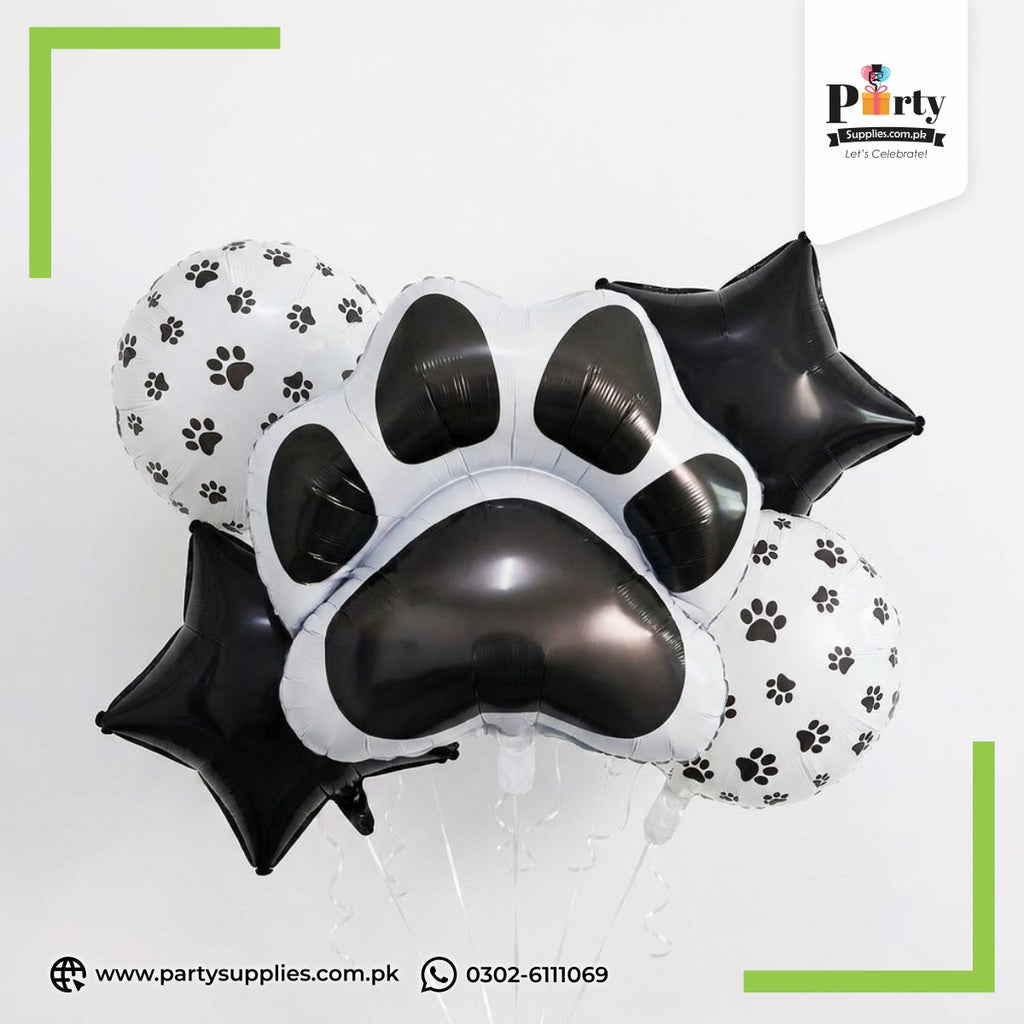 Paw Patrol Theme Foil Balloons Set – Kids Party Decoration