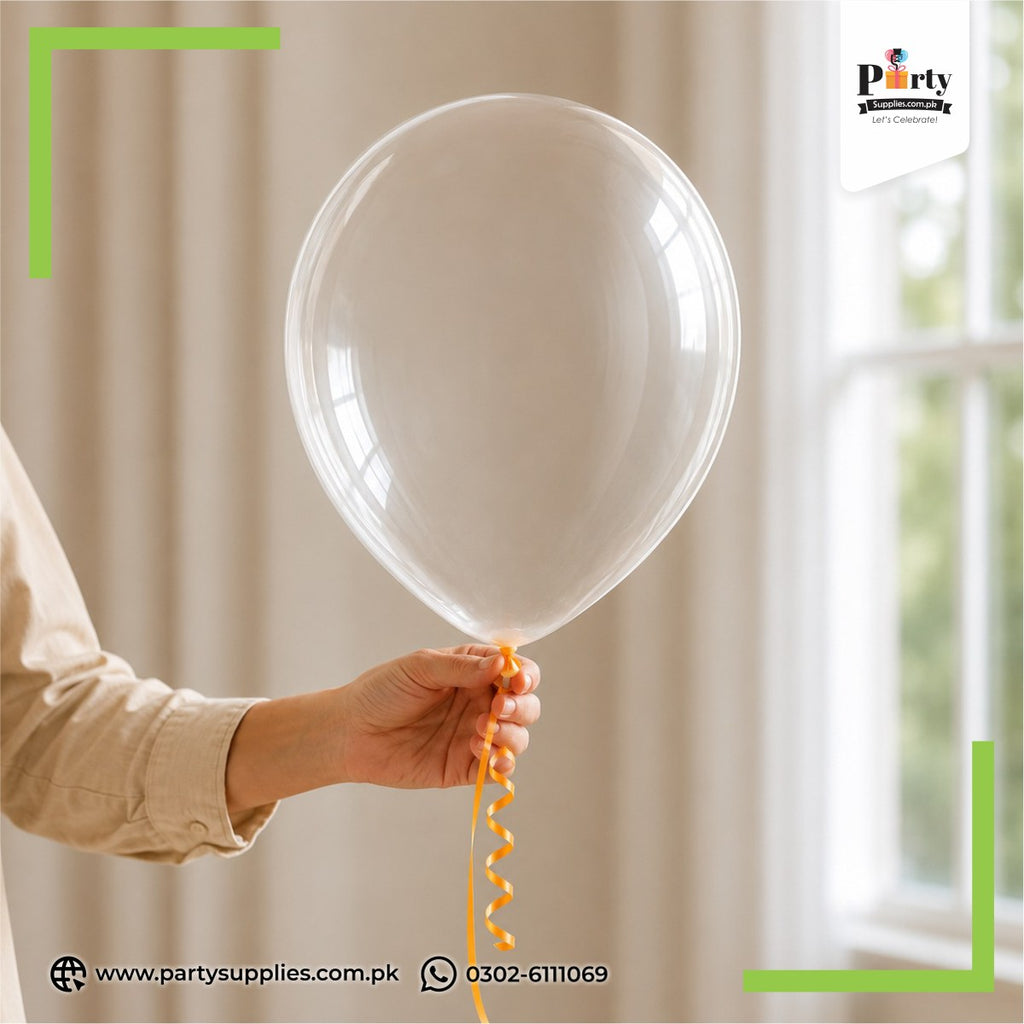 Transparent Latex Balloons for Party Decorations 