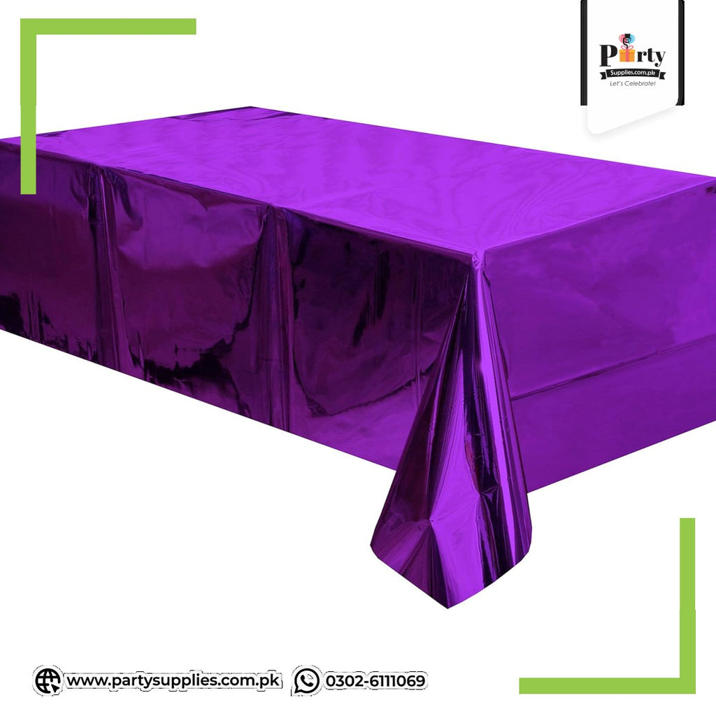 Plain Foil Table Cover – Premium Party Table Top Cover