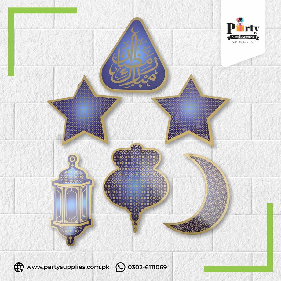 Ramadan Mubarak Hanging Decor Set – Islamic Hanging Decor