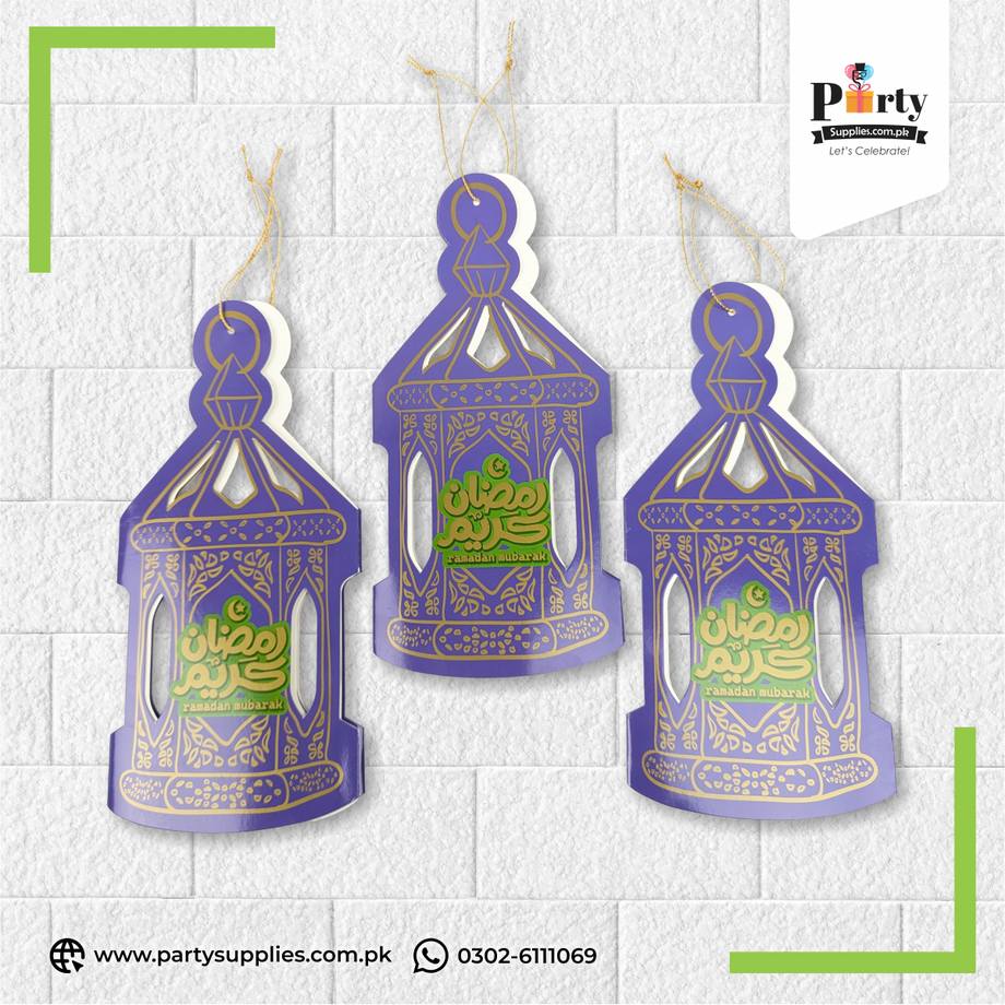 Ramadan Mubarak Hanging Lanterns