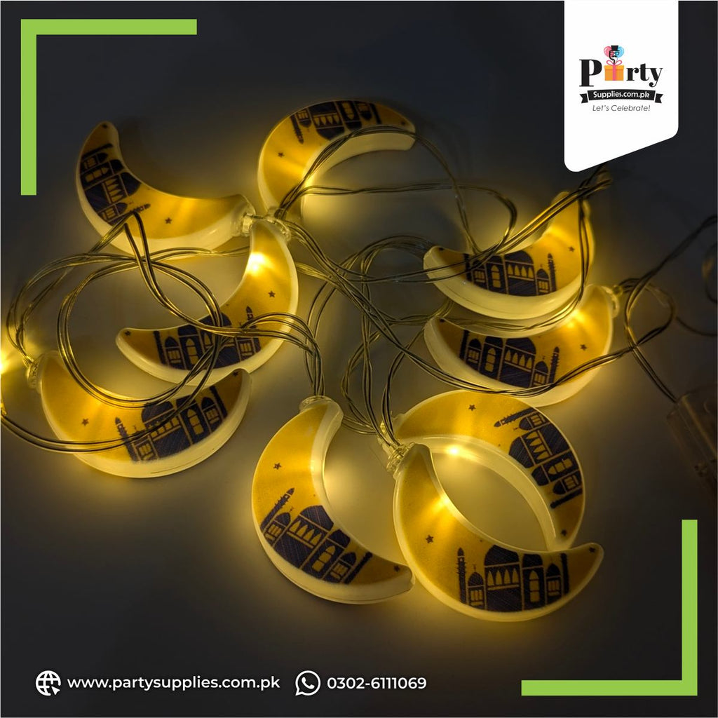Ramadan Crescent Moon LED String Lights