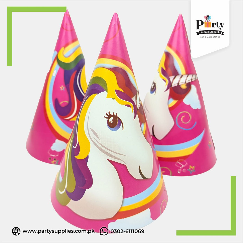 Unicorn Theme Party Celebration Caps 