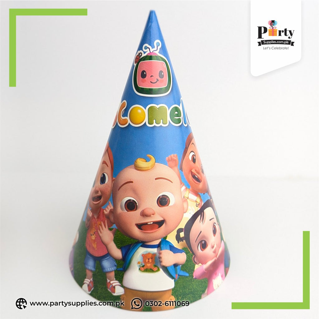 Cocomelon Design Party Caps