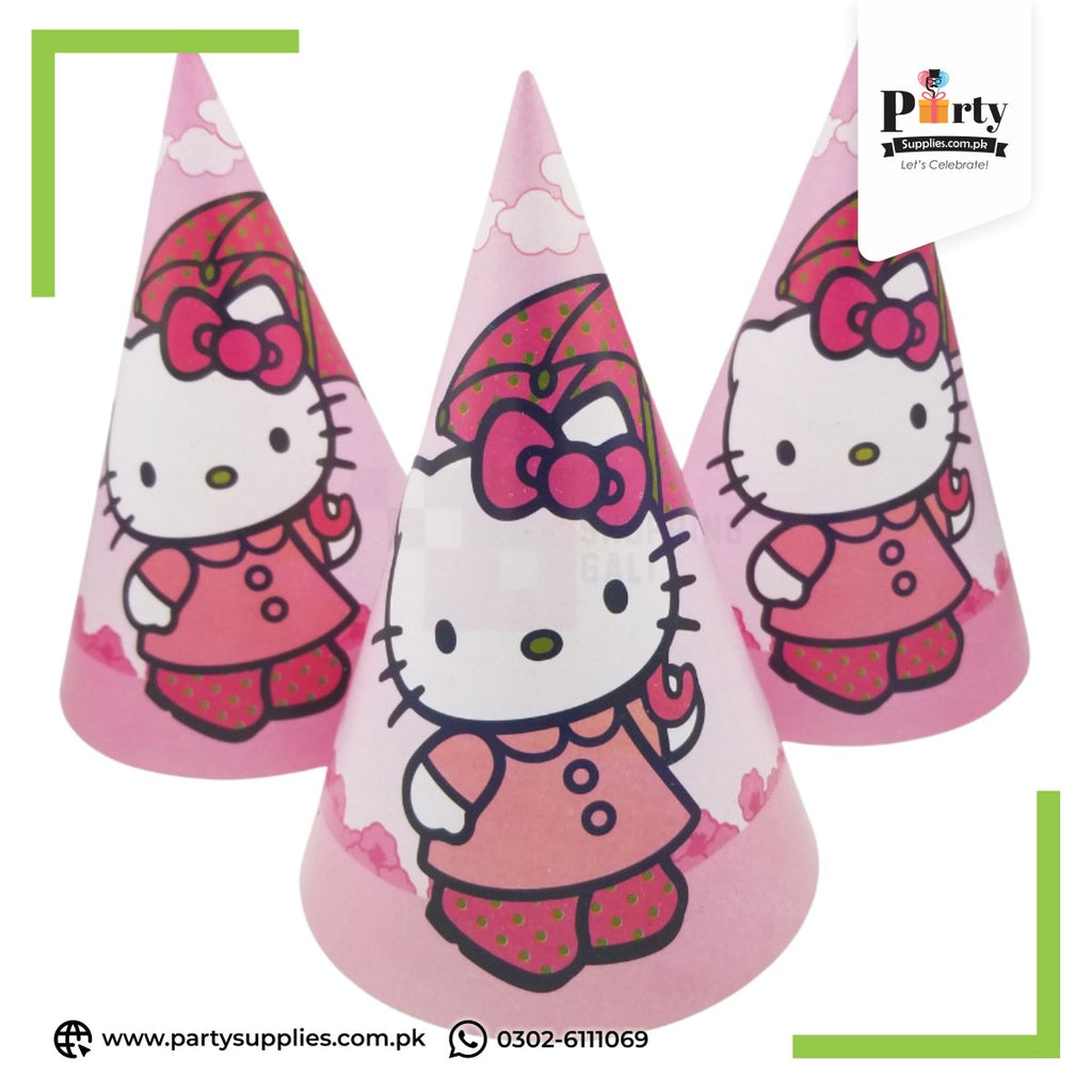 Hello kitty theme birthday party celebration caps