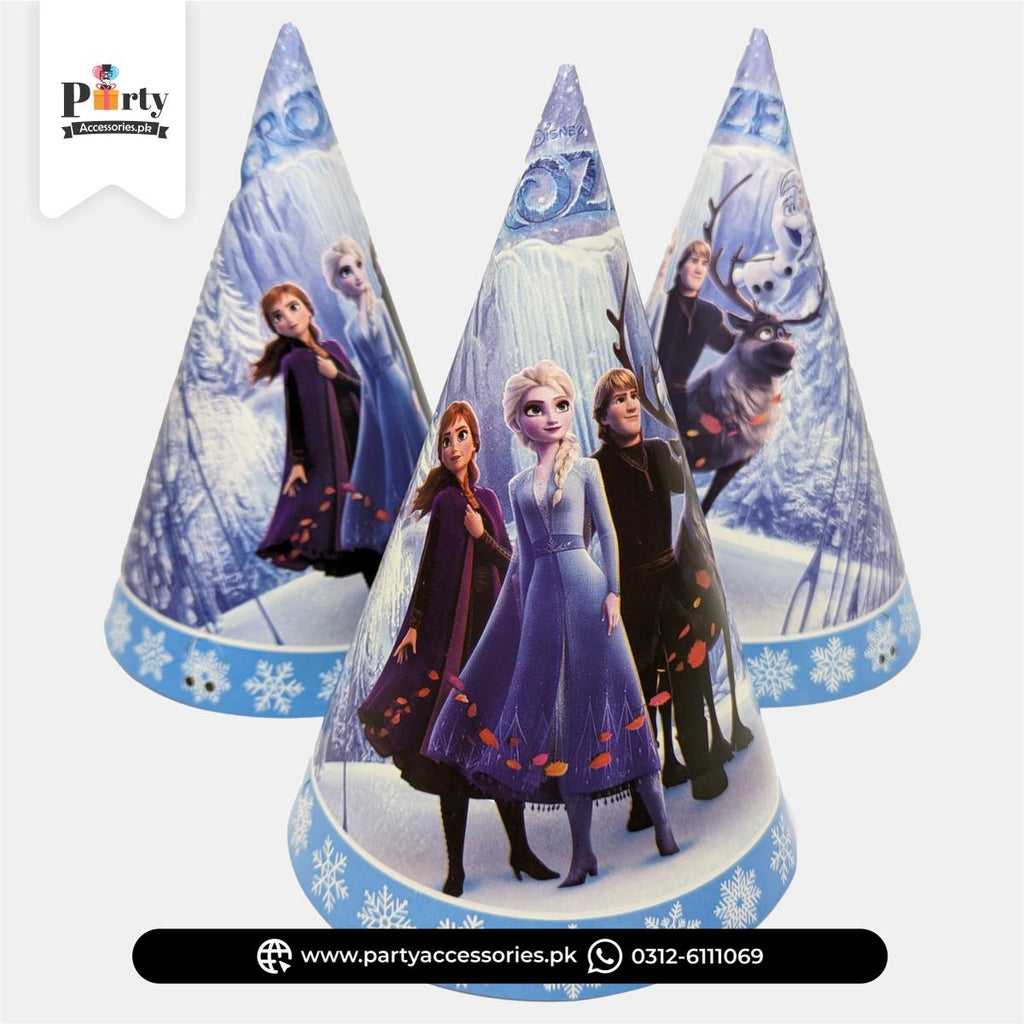 Frozen Theme Party Cone Caps 