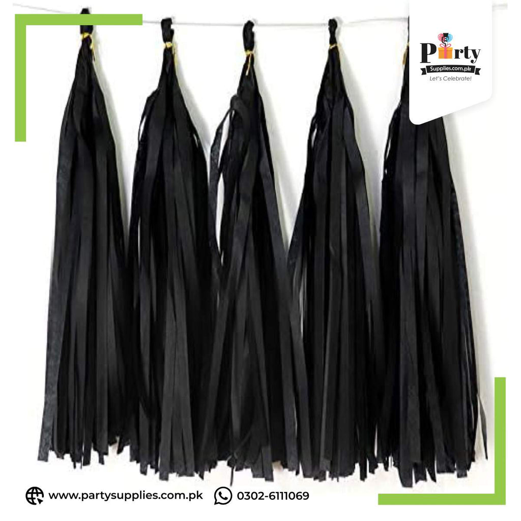 Metallic Tassel Garland – Shiny Party Decoration for Any Celebration