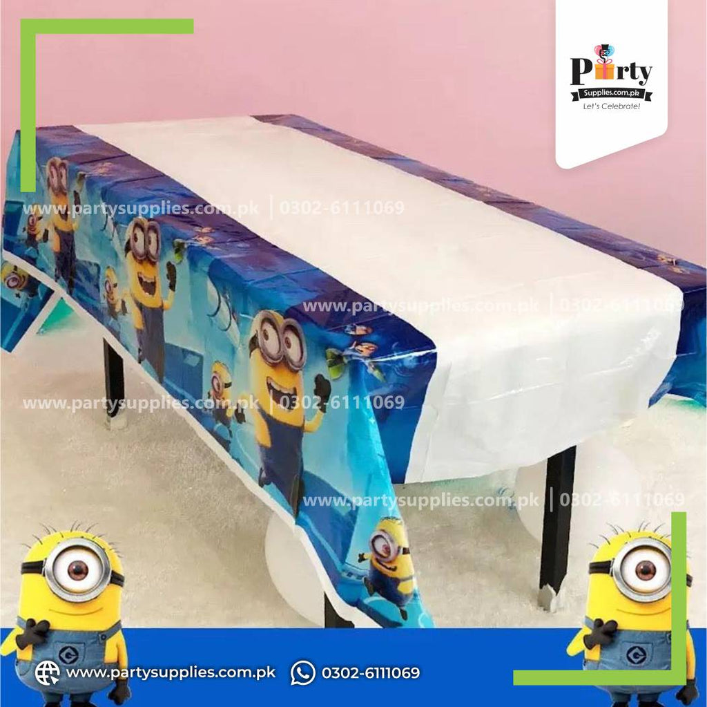 Minion Theme Table Cover – Birthday Party Table Decoration