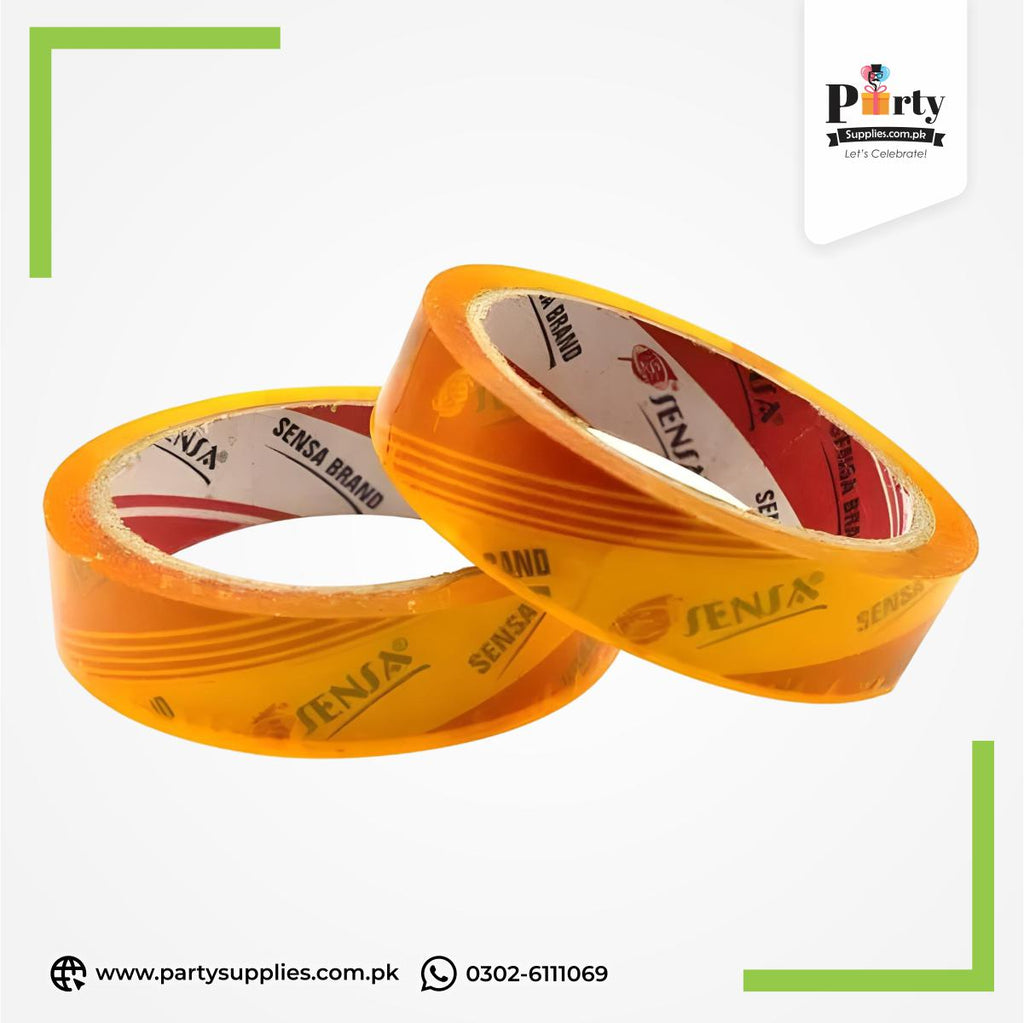 Transparent Packing Tape - 1 Inch Wide, Strong and Clear Adhesive for Sealing and Packaging