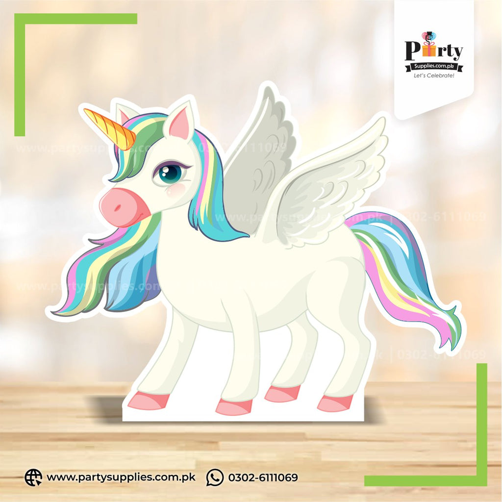 Unicorn Hourse Birthday decoration Standing Cutout