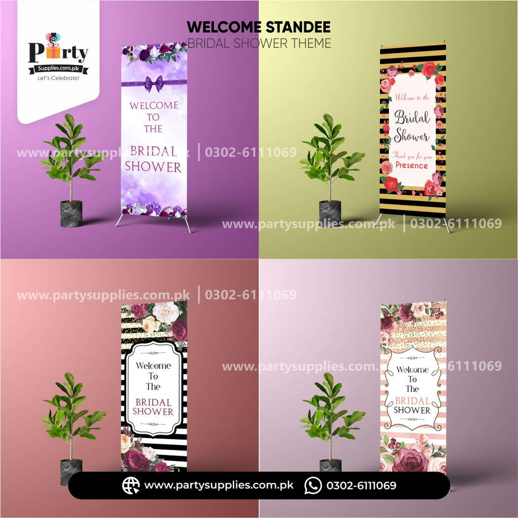 Bridal Shower Welcome Standee – Elegant Entrance Decoration