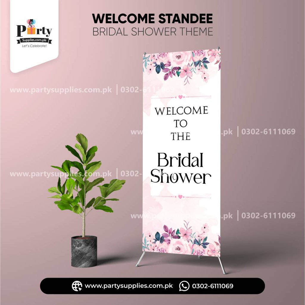 Bridal Shower Welcome Standee 