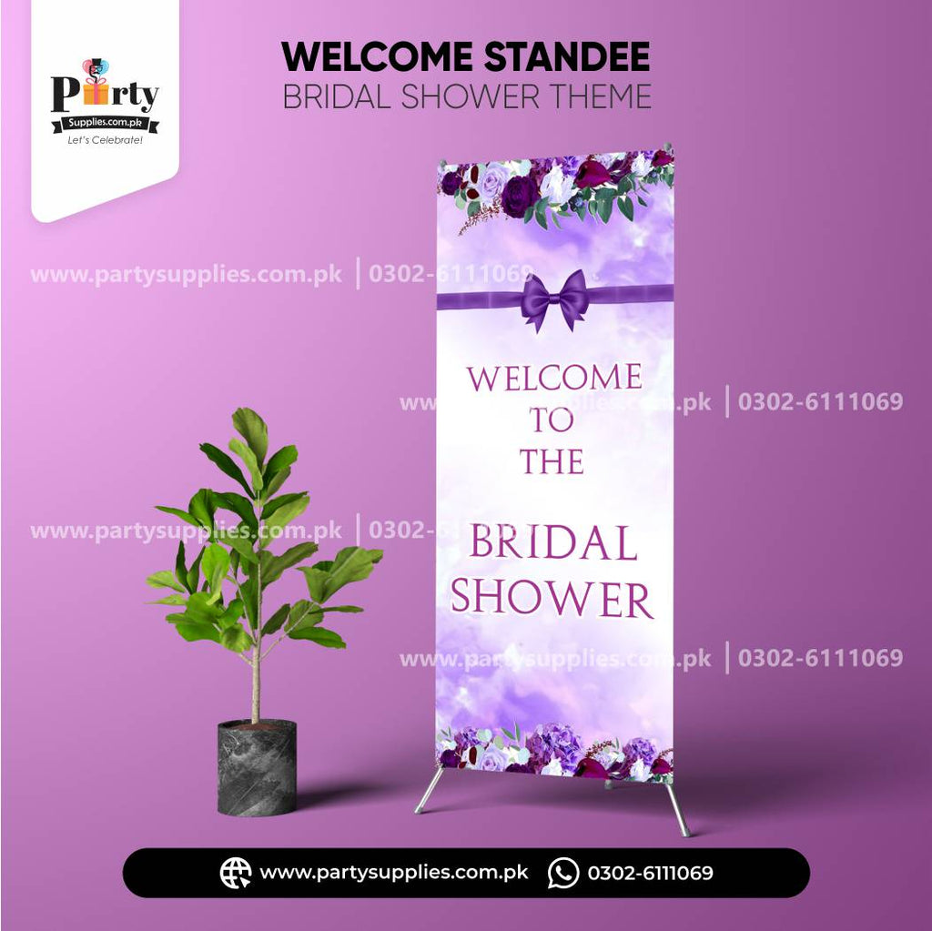 Bridal Shower Welcome Standee for Entrance Decoration
