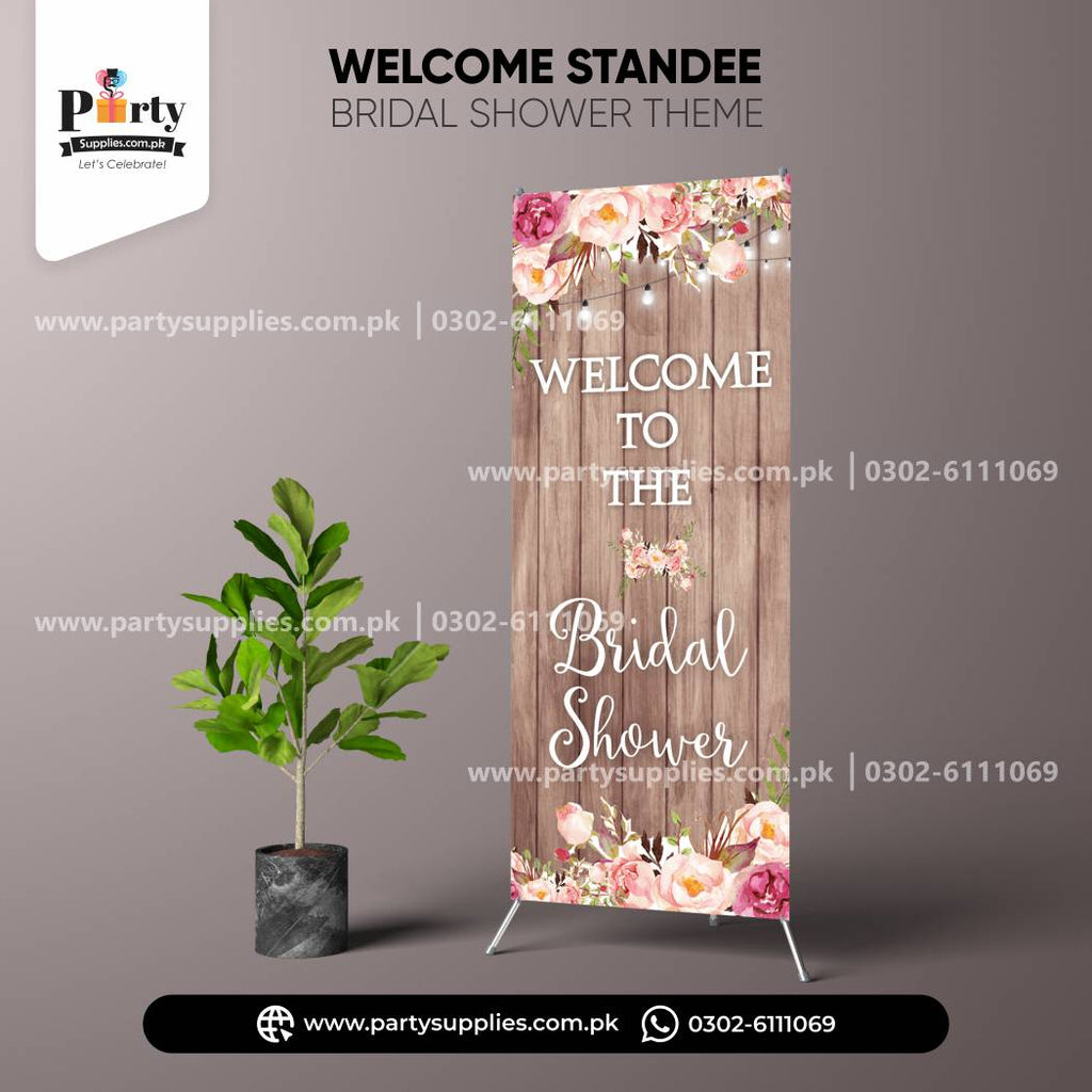 Bridal Shower Party Decoration Welcome Standee 