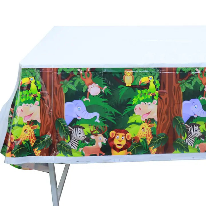 jungle safari theme table top sheet