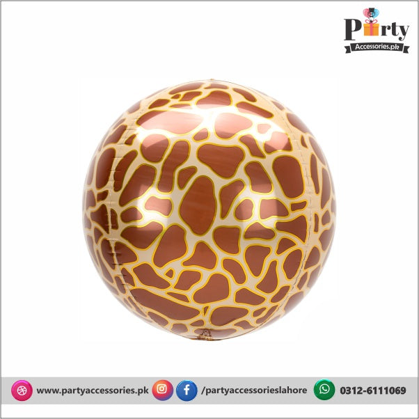 Jungle safari theme pattern foil balloons