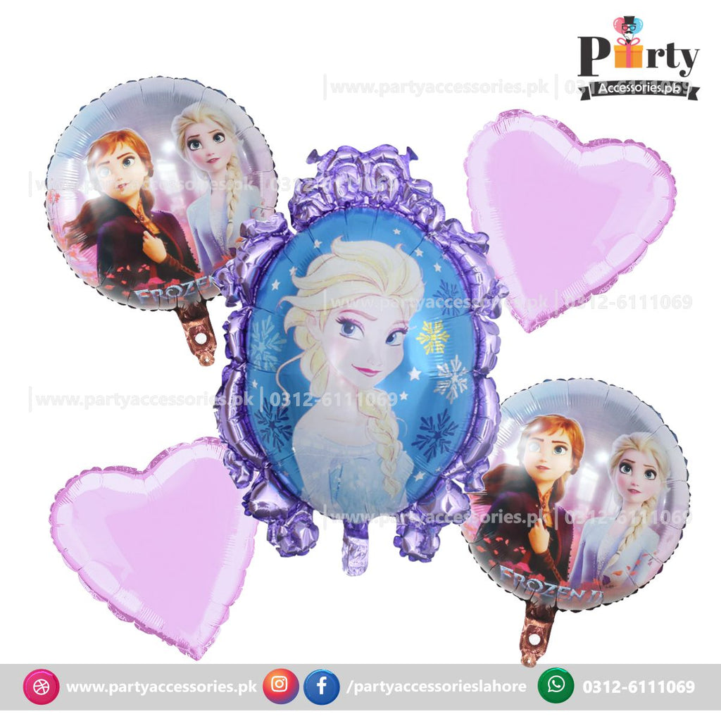 Frozen ElsaTheme Birthday Party Balloons | Frozen Elsa mirror | Shaped  Foil Balloons Set