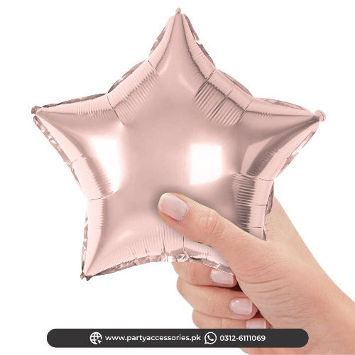 small star foil balloon 10 inch rose gold