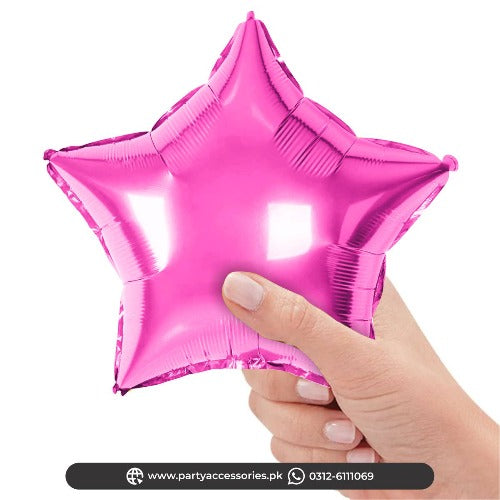 small star foil balloon 10 inch pink