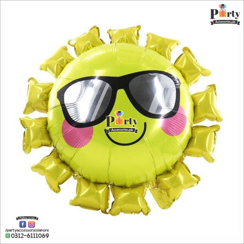 Sun shape exclusive Large birthday Party foil balloon