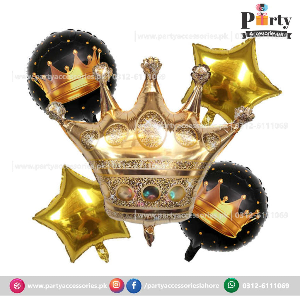 Graduation Theme Party Balloons | Graduation Crown Shape | Foil Balloons Set