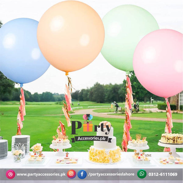 pastel balloons in jumbo size 