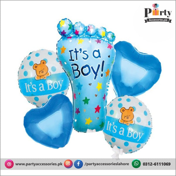 its a Boy exclusive foil balloons set