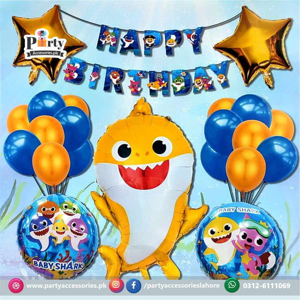 Baby Shark theme Birthday party Balloon set–