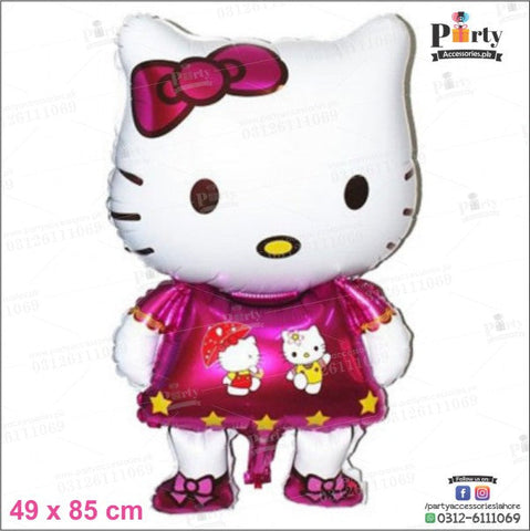 Hello kitty theme birthday party Extra Large foil balloon