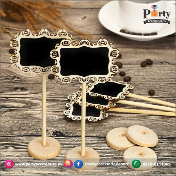 Mini Chalk table menu tags For | Table Decur