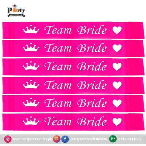 Team bride sash | bridal shower sashes for bridesmaids